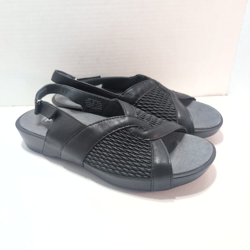 Propet Leather Comfort Thick Sole Slingback Sandals Women's 9